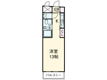 NBM則武(ワンルーム/3階)の間取り写真