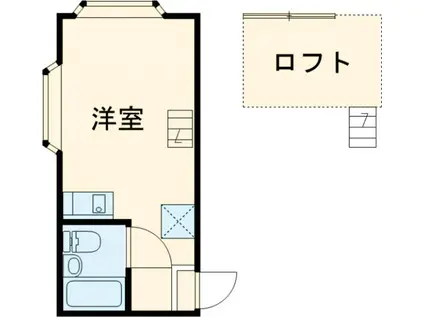 ハイムコマイ(ワンルーム/1階)の間取り写真