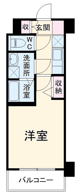 N-STAGE西船橋2(1K/2階)の間取り写真