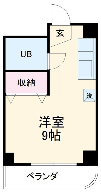 メゾンアイ船橋(ワンルーム/3階)の間取り写真