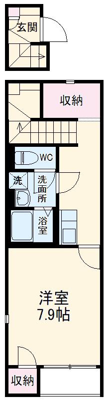レオネクスト翔15(1K/2階)の間取り写真