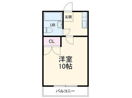 ドエルミサト(1K/5階)の間取り写真