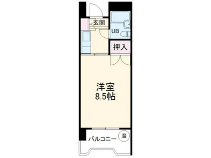 メゾンベルシャンブル(1K/1階)の間取り写真