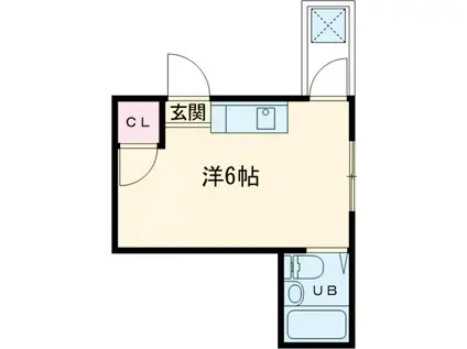 フラッツ太秦(ワンルーム/3階)の間取り写真