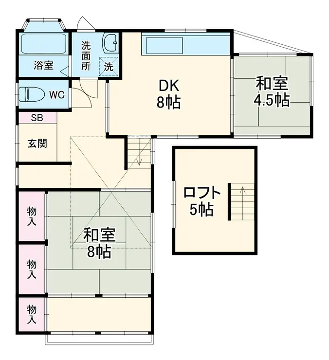 ヴィラ小原台 2階階 間取り