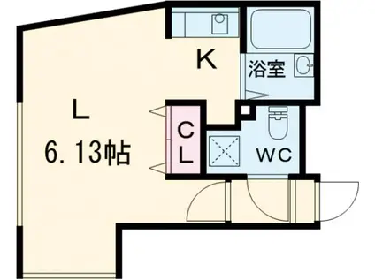 MODULOR武蔵野中町(ワンルーム/2階)の間取り写真