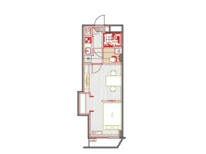 正栄プラザビル(1K/8階)の間取り写真