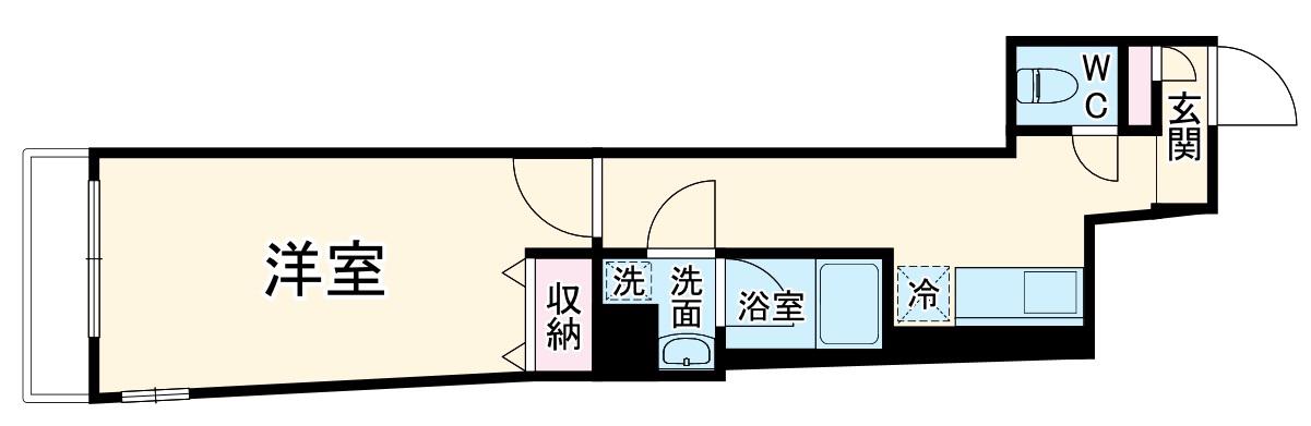 ねぎしビル(1K/2階)の間取り写真