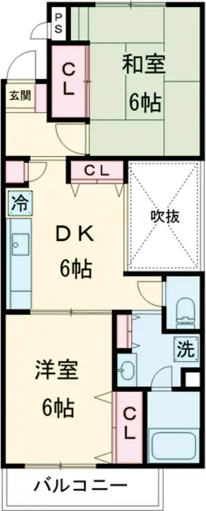 ヴィラ西小山 4階階 間取り