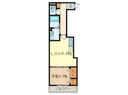 ファーストコート日進(1LDK/3階)の間取り写真