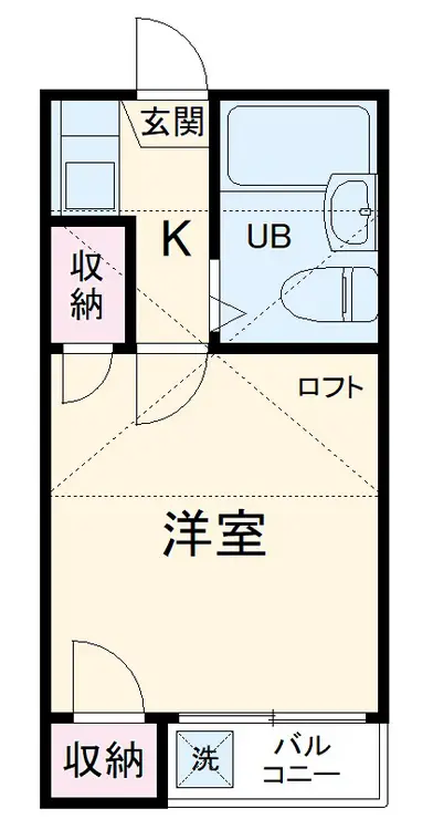 ヘスティア1番館 2階階 間取り