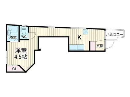 インペリアル参番館(ワンルーム/3階)の間取り写真