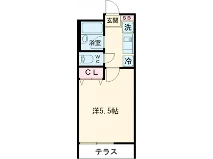 SDKハウス(1K/1階)の間取り写真