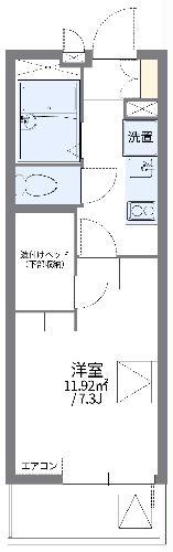レオパレス栄(1K/3階)の間取り写真