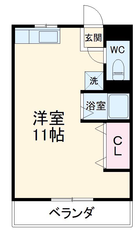 オネスティー大久保弐番館(ワンルーム/1階)の間取り写真