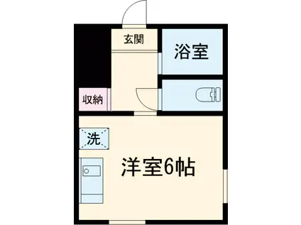 アエルパレス成城(ワンルーム/1階)の間取り写真