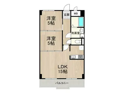 アバンハウスⅠ(1LDK/1階)の間取り写真