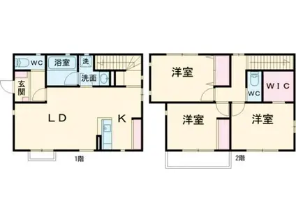 東北本線 小金井駅 徒歩11分 2階建 築5年(3LDK)の間取り写真