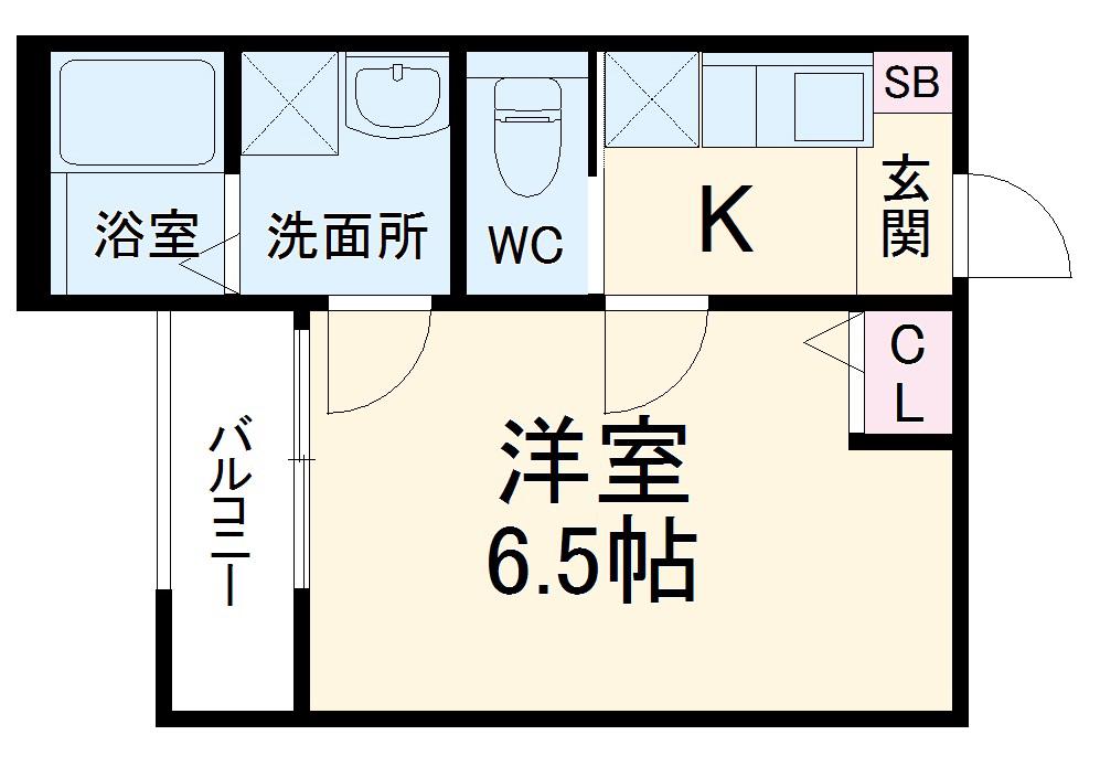 ROBOT HOUSE浦和(1K/1階)の間取り写真
