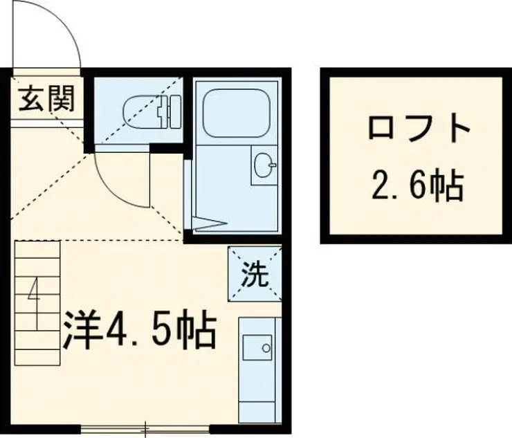 マーベラス国分寺本多 1階階 間取り
