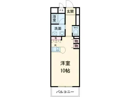 スマイルパークトダビル(ワンルーム/7階)の間取り写真