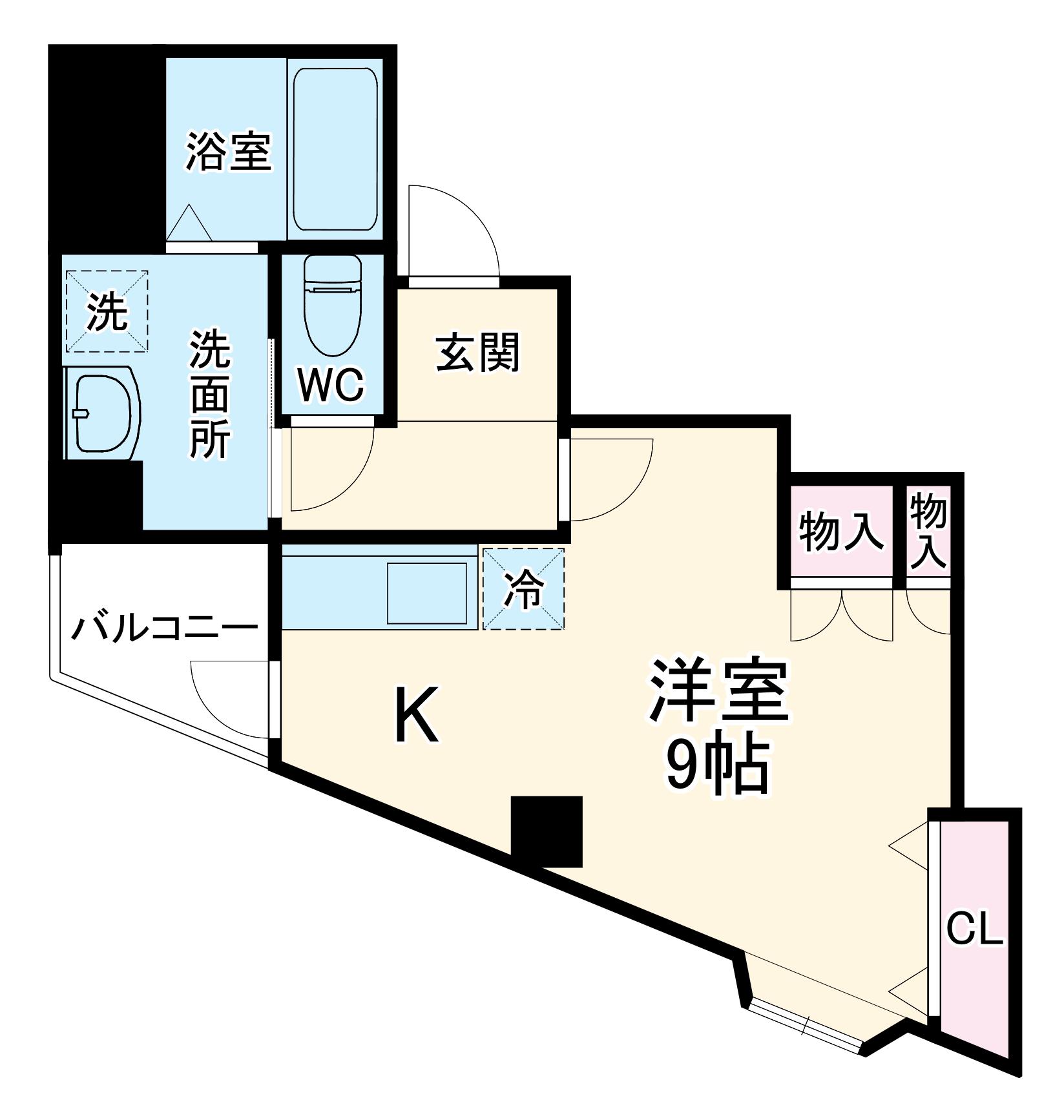 ROOM 結 豊中駅前(ワンルーム/3階)の間取り写真