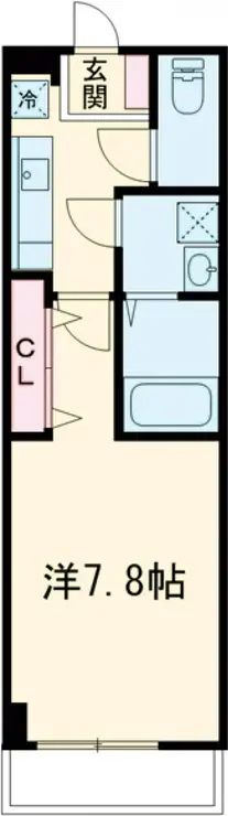 T.P.Cレジデンス府中 8階階 間取り