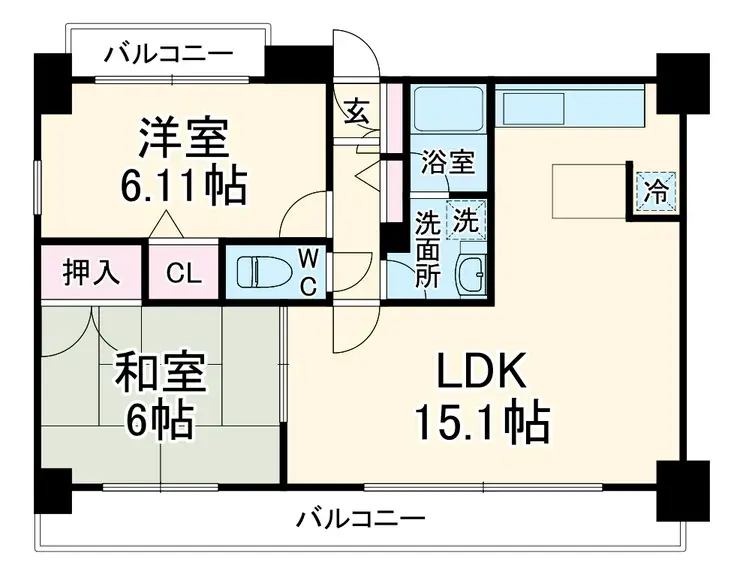 アウラ10 7階階 間取り