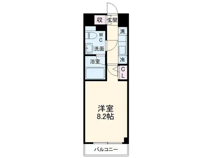 SHOKEN RESIDENCE川崎生田(1K/1階)の間取り写真
