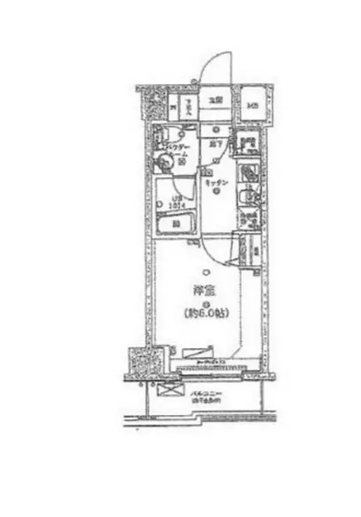 スパシエ ソリデ 武蔵小杉 8階階 間取り