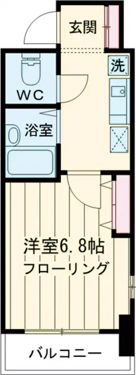 VERONA府中LUSSO 6階階 間取り