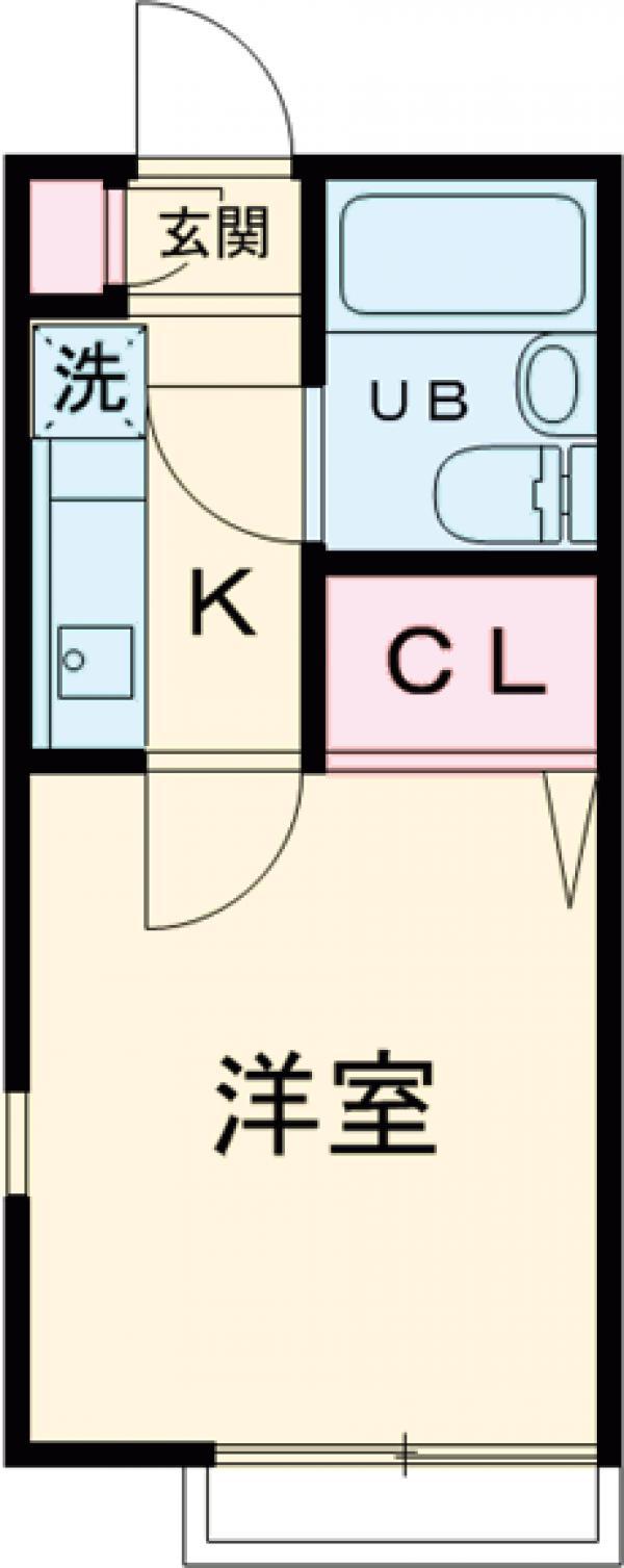 OZ壱番街A(1K/1階)の間取り写真