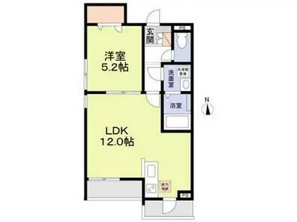 フォレスト・メゾン浦和北(1LDK/1階)の間取り写真