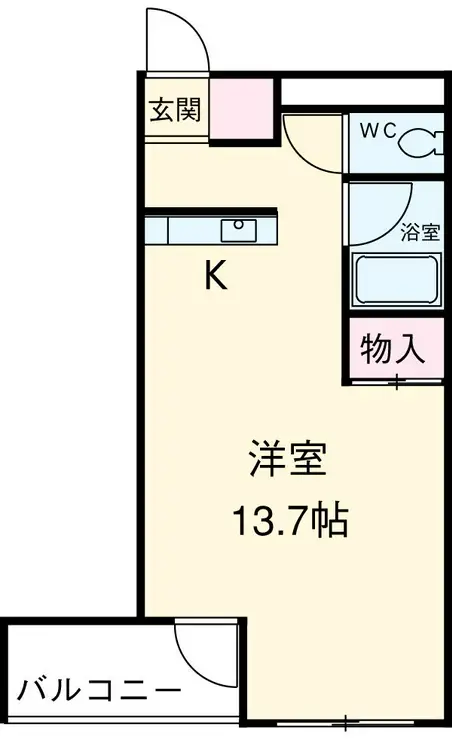 フィールドハウス末広弐番館 2階階 間取り
