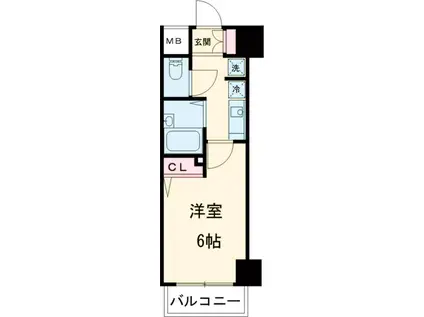 サンテミリオン池袋Ⅱ(1K/2階)の間取り写真