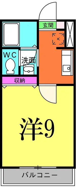 リバーアップ六実 2階階 間取り