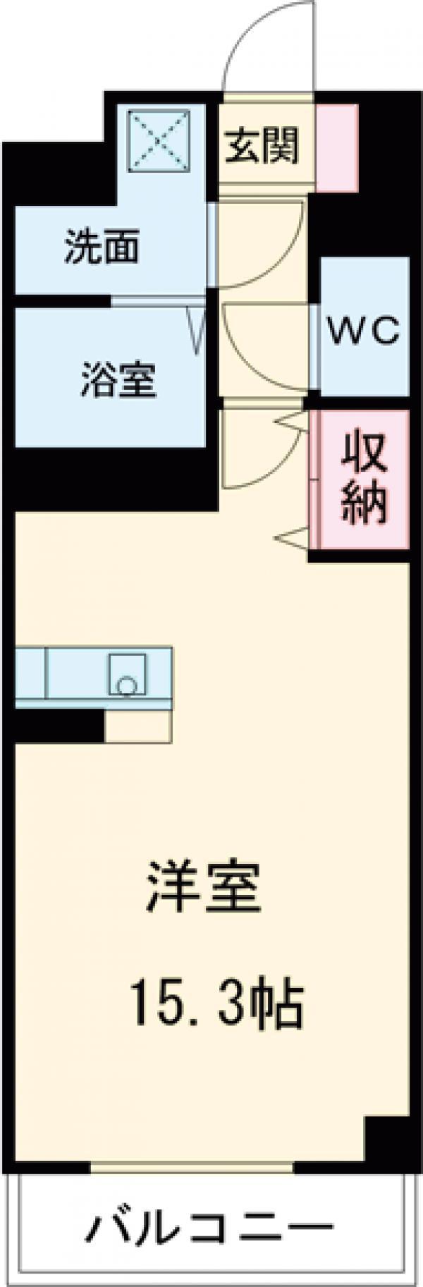 S-FORT宇都宮南大通(ワンルーム/2階)の間取り写真