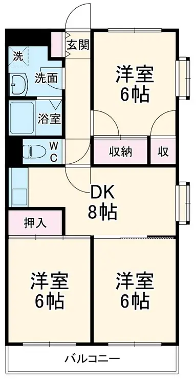 サンライズマンション 3階階 間取り