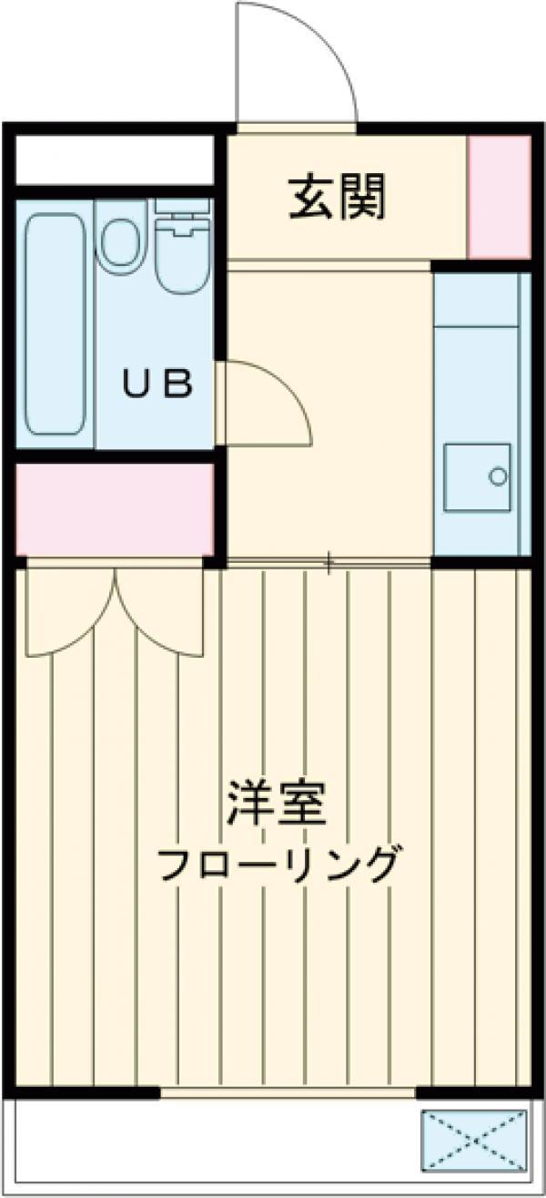 ラブリーメゾン綾瀬(1K/3階)の間取り写真