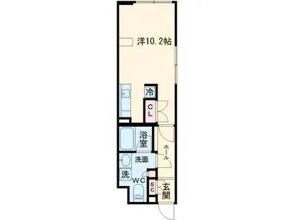 OZIO西荻窪2(ワンルーム/2階)の間取り写真