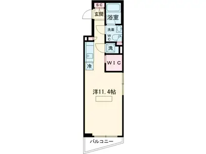 OZIO西荻窪2(ワンルーム/4階)の間取り写真