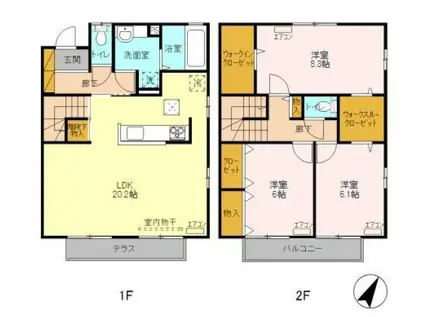 D-room Sengen(3LDK)の間取り写真
