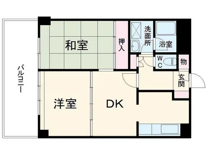 エフ・ティプラザ相模大野(2LDK/4階)の間取り写真