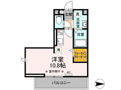 DーHILLS相生(ワンルーム/3階)の間取り写真
