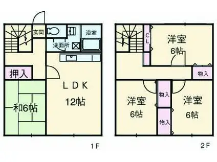 シアトルビレッジ(4LDK)の間取り写真