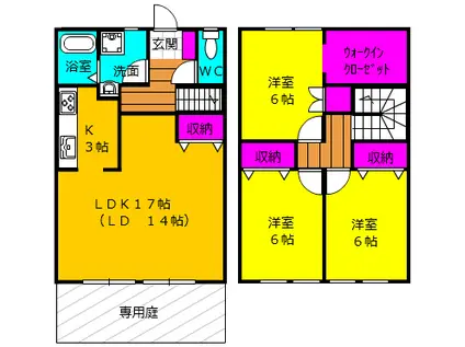 シアトルビレッジ(3LDK)の間取り写真