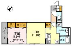 レディア(1LDK/3階)の間取り写真