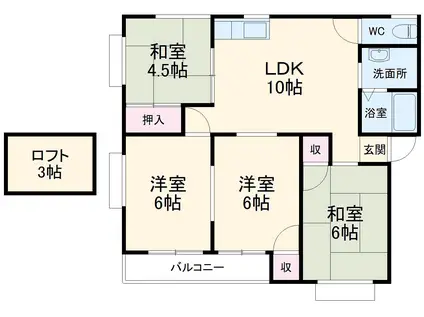 フォーライフ見和(4LDK/2階)の間取り写真