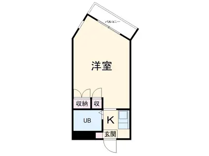 シャルム・ド・八事(1K/3階)の間取り写真