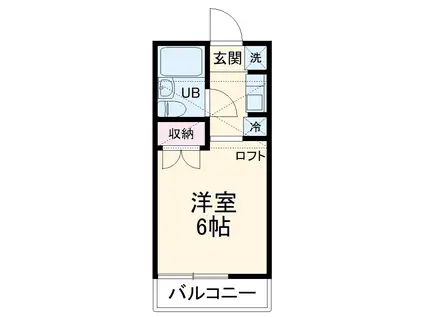 コンフォルトゥFUTAKO(ワンルーム/2階)の間取り写真